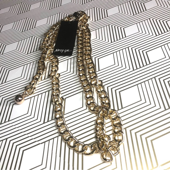 NWT Nasty Gold Link Belt - Picture 1 of 4